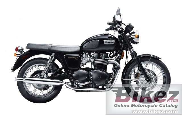 Big Triumph bonneville black picture and wallpaper from Bikez.com